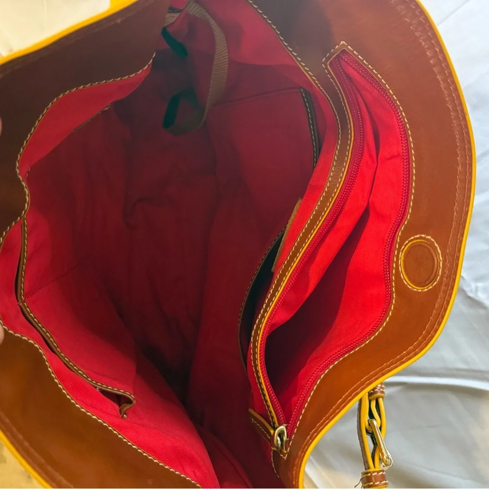 DOONEY & BOURKE EXTRA LARGE PEBBLE LEATHER COURTNEY SAC TOTE BAG